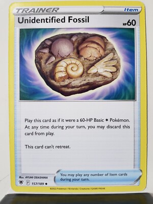 Unidentified Fossil 157/189 NM / M Astral Radiance Pokemon Card $2 Flat  Shipping | eBay