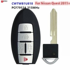 For 2011 2012 13 14 15-2017 Nissan Quest Smart Keyless Remote Key Fob Cwtwb1u818