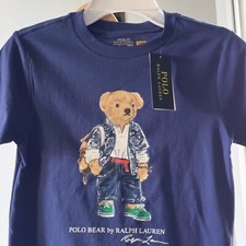 NWT Polo RALPH LAUREN BOYS BEAR SHIRT, 7,6 ,5  POLO BEAR T SHIRT JERSEY