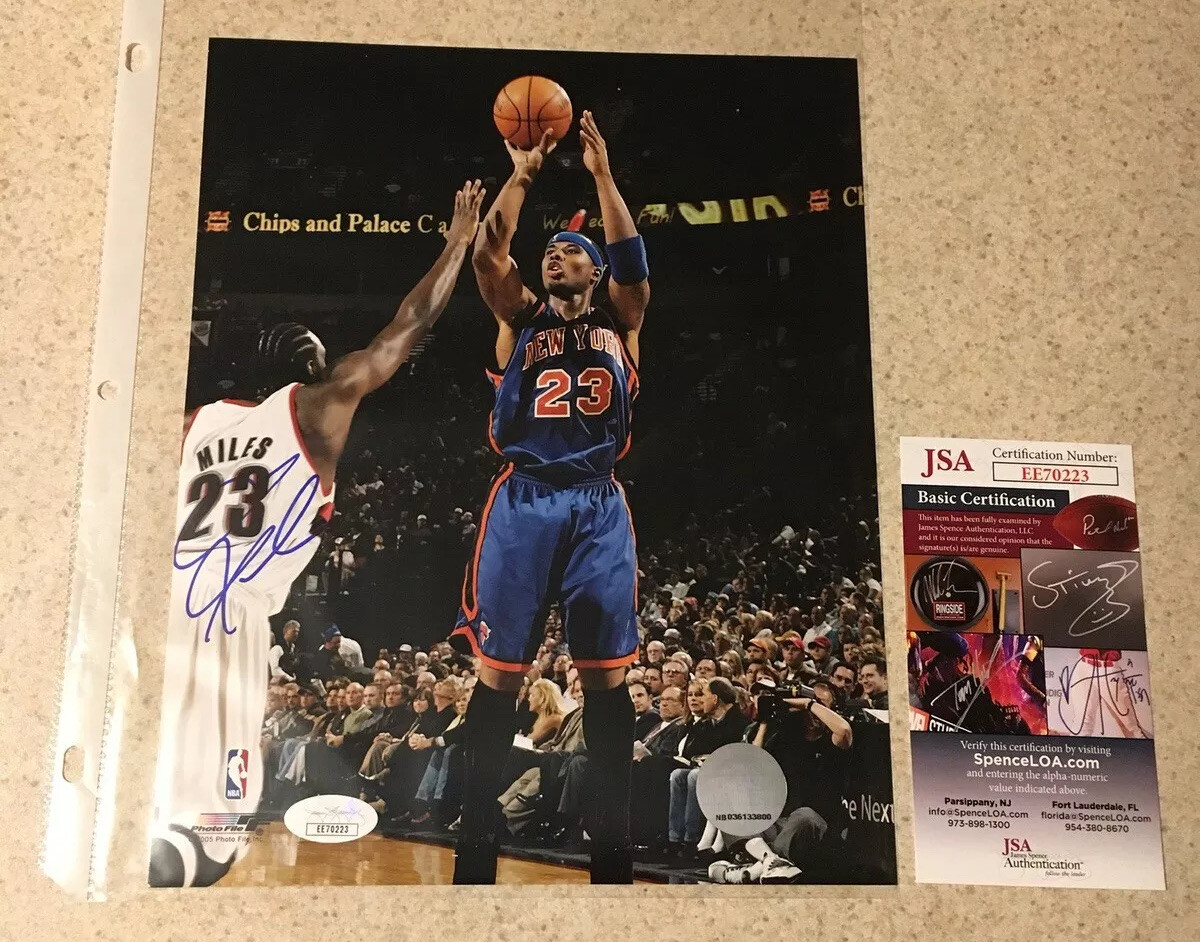 Quentin Richardson Autographed Signed New York Knicks Auto 8x10 Photo Knicks NBA Licensed JSA 