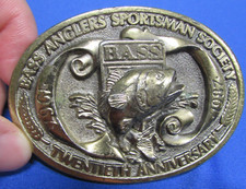 BASS Anglers Sportsman Society 20th Anniversary Limited Edition Belt Buckle