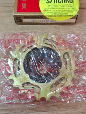 Roue Libre Vélo Regina Oro BX – 6 Vitesses – 13-21 Dents – NOS Italienne – Pignon Or – Vintage
