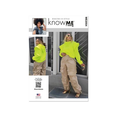 knowME Schnittmuster ME2054 - Kombination - Cargohose und Shirt - große Größen