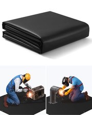 Heavy Duty Welding Blanket, 6x8ft Silicone Coated Fiberglass Fire Blanket, De...