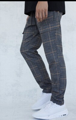 PacSun Plaid Slim Cargo Pants SZ S