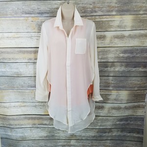 silk high low blouse