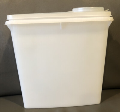 Vintage Tupperware Cereal Keeper Container 469 Sheer Flip-Top Seal Very Good Cnd