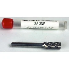 Carbide Burr (SA-3NF) Cylindrical - Aluminum Cut - 1/4 x 3/8 x 3/4 x 2 1/2