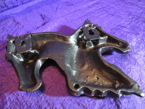 Vintage Beautiful Cast Pop Metal Two Horse Heads Busts Wall Plaque Goldish Color - Picture 8 of 11