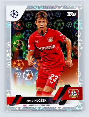2022-23 Topps UEFA Club Competitions Adam Hlozek Starball Foil Bayer Leverkusen