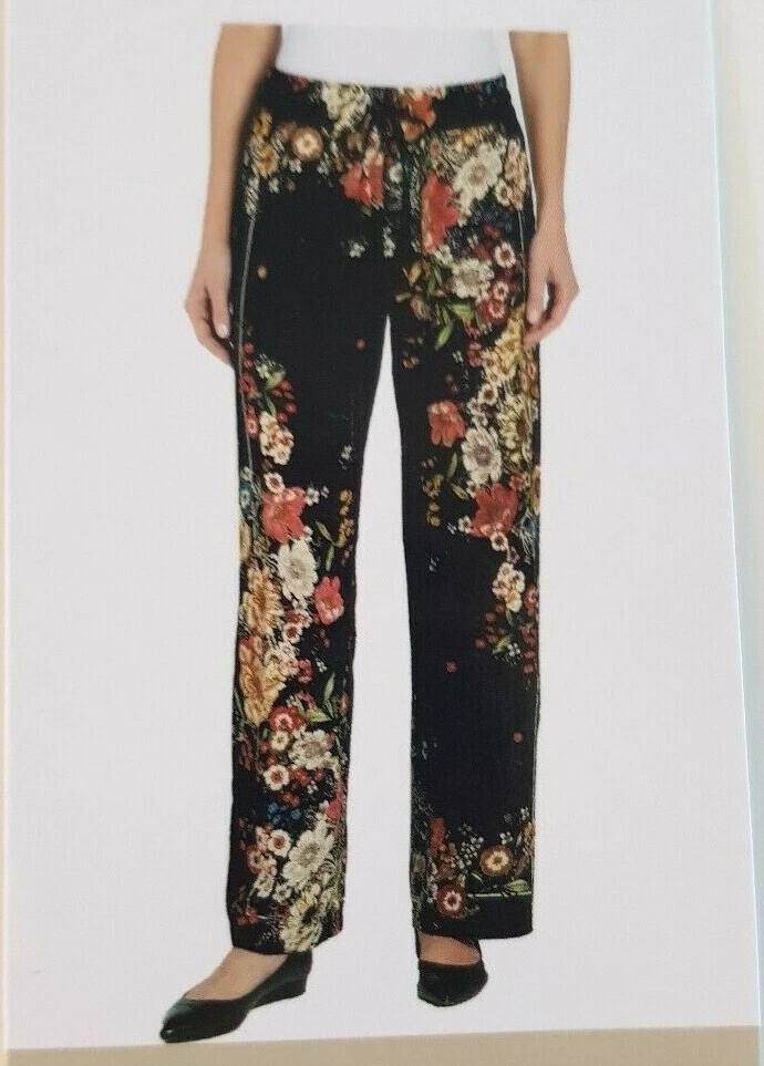 Woman ladies Floral patterned Designer Trousers Casual Homeware