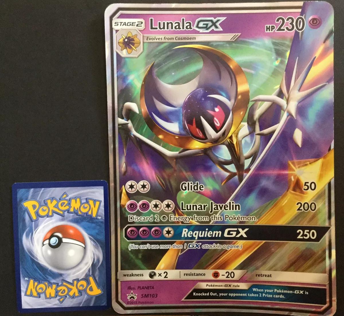 Lunala GX - SM103 - Jumbo Cards - Pokemon