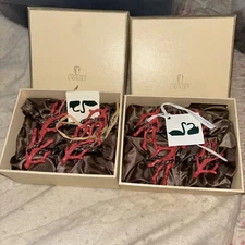 l'objet napkin rings Set Of 8 Coral Enamel