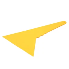 Plastic Yellow Car Window Sticker Vinyl Film Scraper Squeegee Cleaning Tool