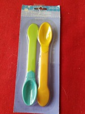 2 Pack Of Soft Tip Spoons for Infant Baby Feeding
