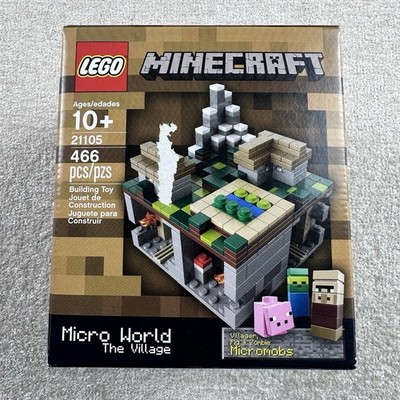 LEGO Minecraft Micro World 21105 Complete Set Villager Pig Zombie (Box Damage)