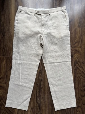 M&S Collezione  Almond  Linen Blend Regular / Straight W40 L31 BNWOT RRP £69