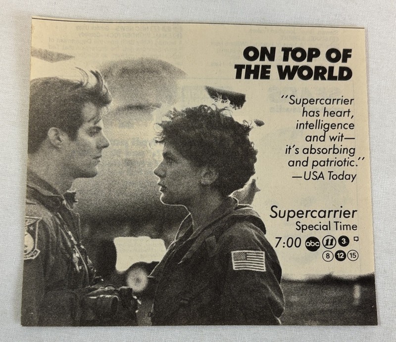 1988 ABC tv ad ~ SUPERCARRIER ~ on top of the world