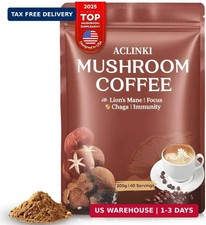 Organic Mushroom Coffee, 7 Adaptogenic Mushrooms Lion's Mane, Reishi, Chaga, Co