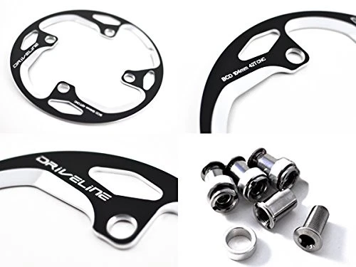 Driveline 42T Bash Guard Chainring Guard Chain Cover BCD104mm CNC Black - Image 3 of 3