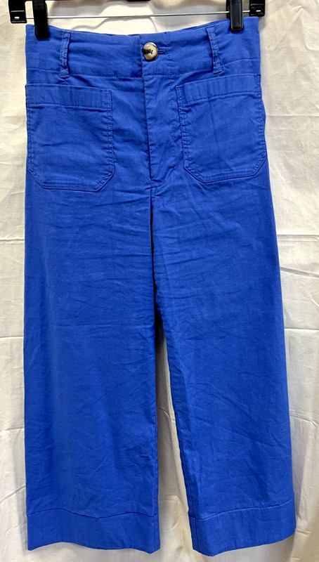 Maeve Blue Size 26 Casual Pants, Linen blend, DD-5