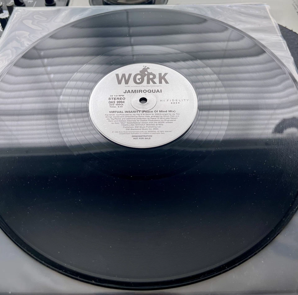 Jamiroquai – Virtual Insanity OG 1996 Press 12" Vinyl NM/VG+ - Image 2 of 2