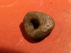 ANCIENT PRECOLUMBIAN MESOAMERICAN TRIANGLE GREEN JADE BEAD 10.9-4.1MM — photo 4