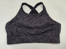 Fabletics Large Sports Bra Black and Gray