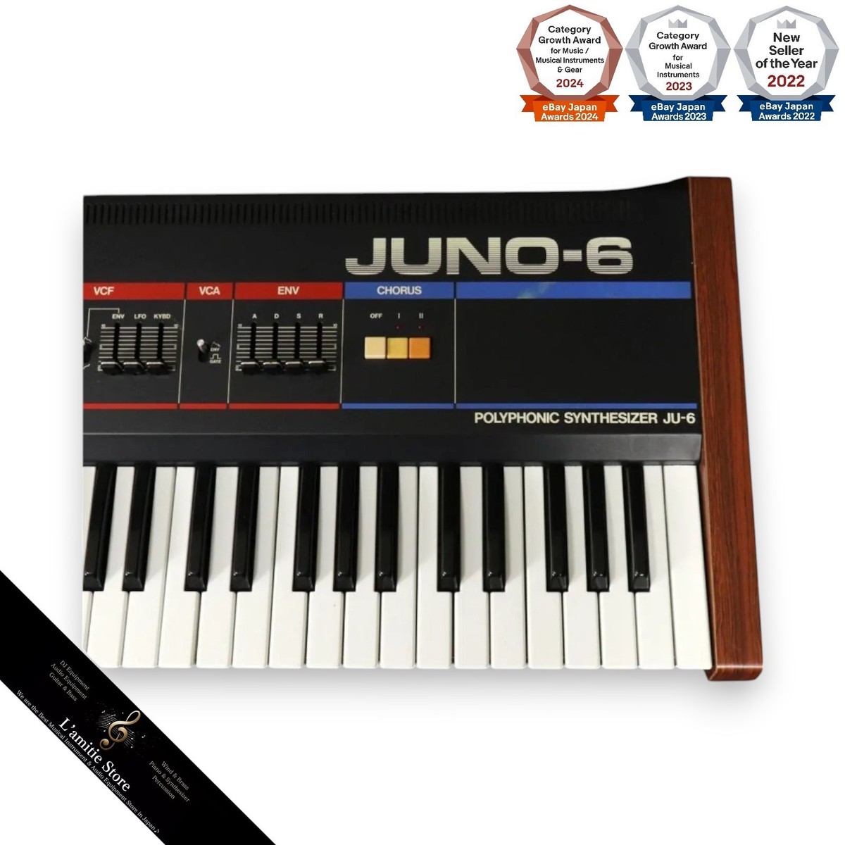Roland JUNO-6 61-Key 6-Voice Polyphonic Analog Synthesizer