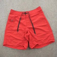 Patagonia Board Shorts Mens 32 Red Minimalist Drawstring Hiking Swim Surf