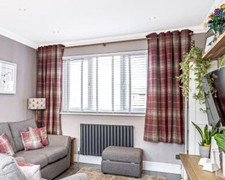 Next Stirling Tartan Eyelet Curtains Heavy Lined 168x183cm/66x72"