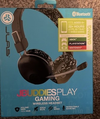 JLab Play Gaming Wireless Headset Compatible With Console Cord Xbox, Playstation