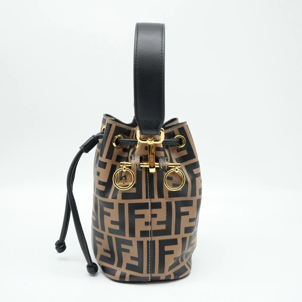 Authentic Preloved Fendi Mini Mon Tresor Bucket Bag Brown 8BS010A659F13VK - Image 4 of 4