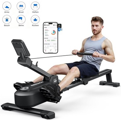 MERACH R25 Rudergerät für zuhause mit Exklusiver Interaktiver APP und Spielen
