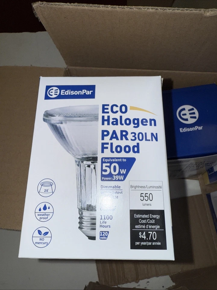 EdisonPar ECO Halogen PAR 30 Flood Medium Base Bulbs. Bulk QTY 6. - Image 4 of 4