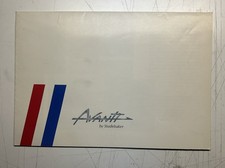 1962 Studebaker Avanti Original Sales Brochure Poster Catalog