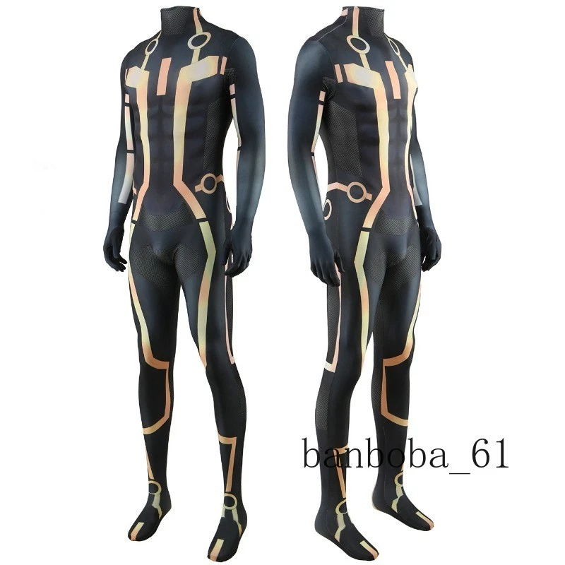 Disfraz Cosplay Tron Legacy Mono Amarillo Body Adulto Niños Fiesta de Halloween Foto 3 de 4