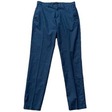 Banana Republic Men's Slim Fit Flat Front Chino Pants Navy Blue 32 x 34