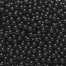 1000Pcs Faux Pearl for Crafting 8mm No Hole ABS Round Pearls Beads Black