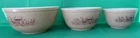 Vintage Pyrex Mixing Bowl Forest Fancies  /  Mushroom Pattern Bowls