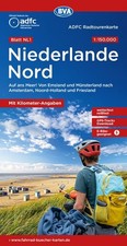ADFC-Radtourenkarte NL 1 Niederlande Nord 1:150.000, reiss- und wetterfest, E...