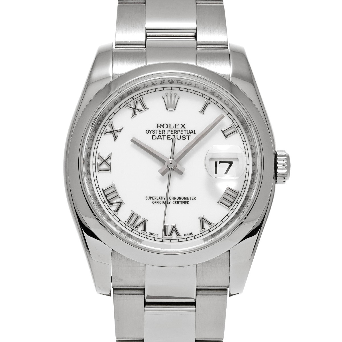 ROLEX Datejust 116200 white WATCH 677216
