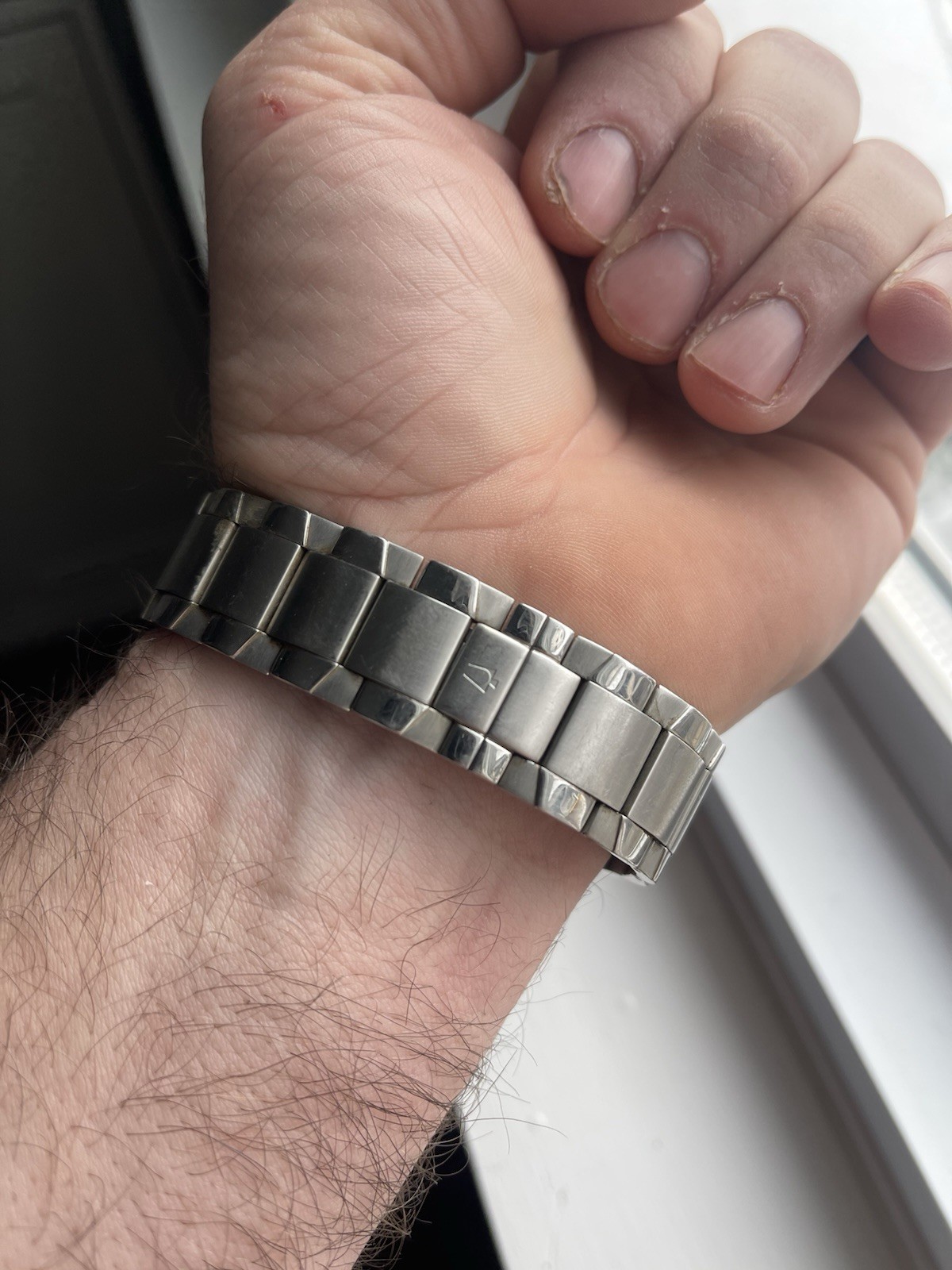 Bulova Rectangular Silver Analog Watch Roman Nume… - image 2