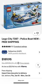 LEGO 7287 City Police Boat