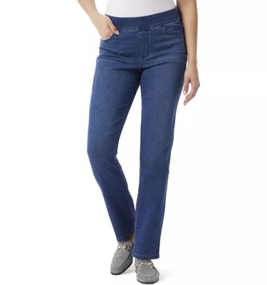 #ad Gloria Women#x27;s Vanderbilt Knitology Amanda Pull on Jeans XXL Average $30.00