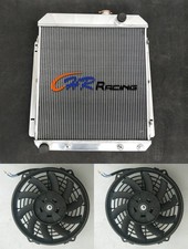 Aluminum Radiator+FANS For 1954-1956 1955 BUICK SPECIAL/Roadmaster/Century/Super