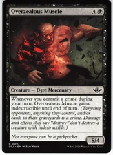 Overzealous Muscle C Outlaws of Thunder Junction OTJ Normal 97 MTG NM