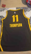 Youth Large Klay Thompson Golden State Warriors Black City Edition Jersey