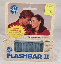 Flash Bar II for Polaroid SX-70 Camera 10 FLASHES Vintage GE Camera Flash