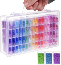 SGHUO 64 Grid Diamond Painting Storage Containers Diamond Art Accessories Tool B